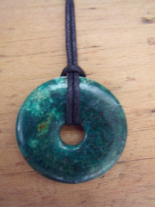 African Turquoise Pi Necklace