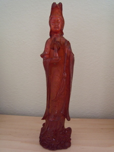Amber Kuan Yin Statue